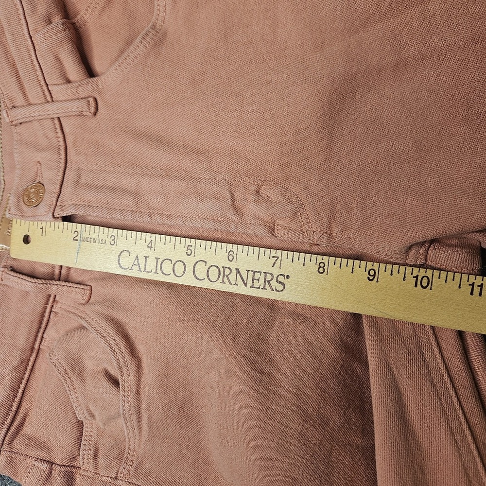 Mother The Stash Mid-Rise Dazzler Ankle Jeans Size 28 Pink Salmon Apricot - Picture 10 of 11